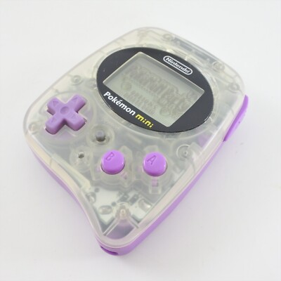 Pokemon Mini SMOOCHUM PURPLE Console US Version + Cartridge Boxed