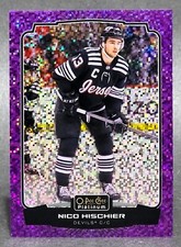 2022-23 O-Pee-Chee Platinum Violet Pixels #38 Nico Hischier 195/299