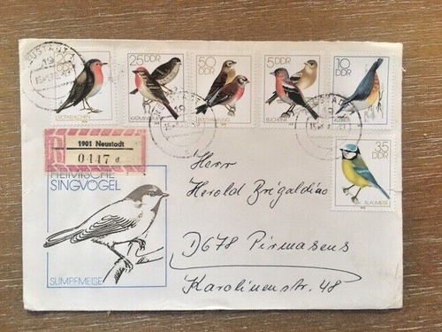Motive Stamps on three 40+ year-old thematic envelopes - East - Germany (DDR) - Picture 2 of 4