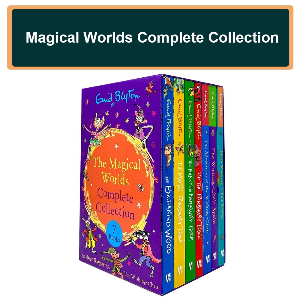 Magical Worlds Complete Collection 7 Books Box Set by Enid Blyton Enchanted Wood
