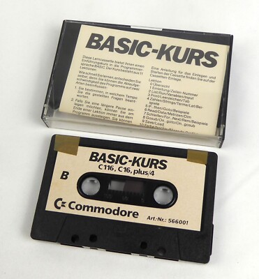 Commodore 16/116/Plus4 -- BASIC-KURS (Commodore) -- TAPE C16 C-16