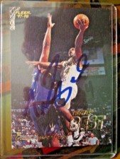 pacers travis best signed fleer 97-98 card pacers