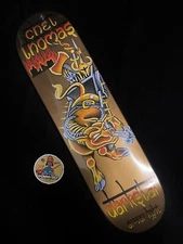 RARE Darkstar Chet Thomas Pro Armor Light Bull Traditional Art Skateboard Deck