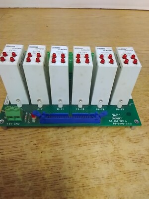 Crouzet 57-464 Opto Module Board PB-24HQ With 3x IDC5BQ 84112210 3x IDC5BQ...