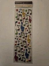 Recollections COLORFUL MUSICAL 🎼 NOTES Scrapbooking Stickers 