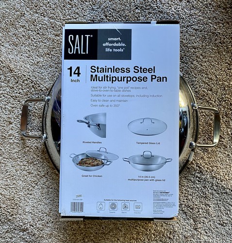 SALT 14-Inch Stainless Steel Multipurpose Pan - Picture 2 of 2