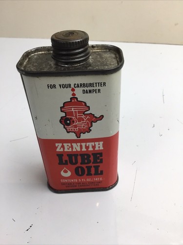 Vintage Zenith lube oil can. Almost Full of Oil - 第 1/11 張圖片