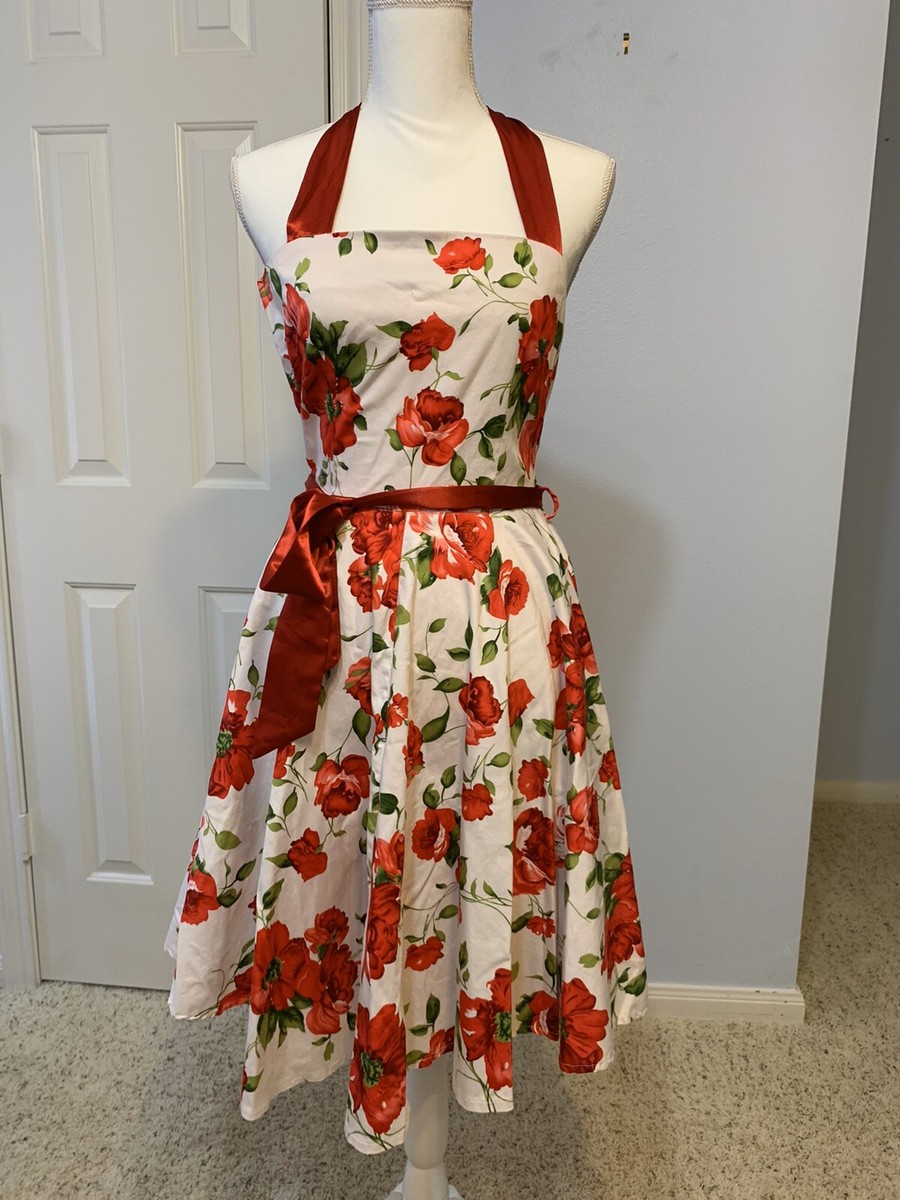 Young/teen girl dress White-red, Wear Once, Japan Style, Size Small,  ShipUSPS