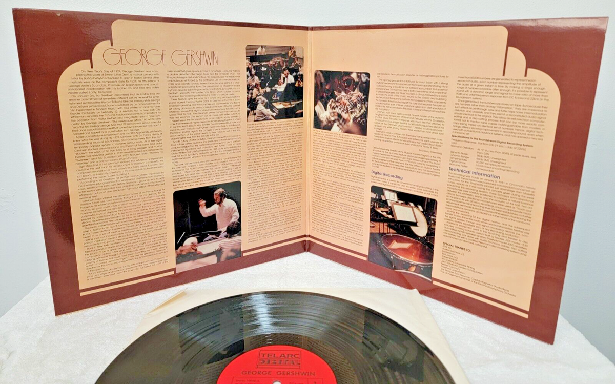 GERSHWIN ~ RHAPSODY IN BLUE KUNZEL / TELARC DG-10058 GERMANY
