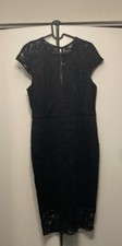 Guess Black Lace Fitted Bodycon Dress