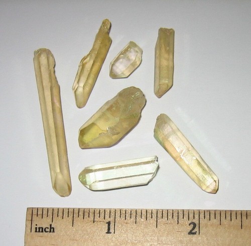 3 HERMOSOS CRISTALES DE CUARZO AURA SOLAR DE 0,5""- 1,8"" (TRATADOS EN EE. UU.) 15,3 gramos *8 - Imagen 2 de 9
