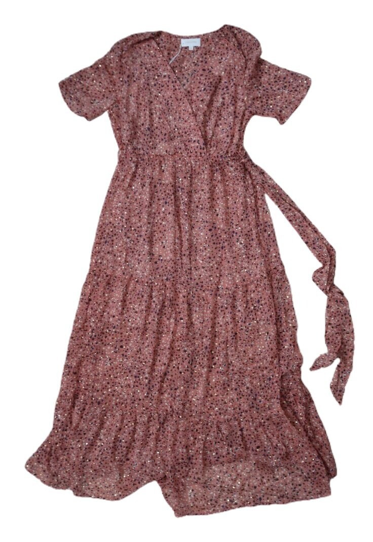 Grace Mila pink Teresa dress speckled in gold, size M (more