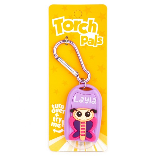 Kids Personalised Torch Keyring Novelty Mini LED Toy Light Carabiner Name Animal - Picture 226 of 370