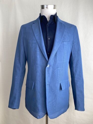 Japan Used Fashion] Jil Sander 13Ss Polyester Shell 2B Jacket-Blue 