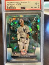 2023 Bowman Chrome Sapphire Anthony Volpe Aqua Image Variation /99 PSA 9 MINT