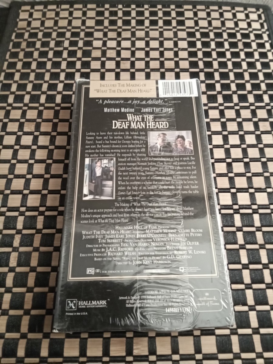 What the Deaf Man Heard (VHS, 1997) Hallmark Hall of Fame Matthew