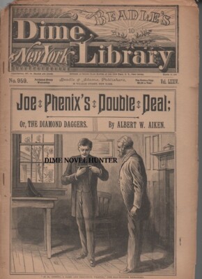 JOE PHENIX BEADLE'S NEW YORK DIME LIBRARY #959 DIME NOVEL STORY PAPER