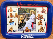 Coca-Cola Sweet Memories  Teddy and Coke Tray  1998 17"x 13 1/2"