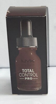 NYX Total Control Pro Drop Foundation TCPDF25 Deep Ebony .43 oz