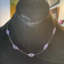 kalan fine jewellery vintage wire amathist chocker