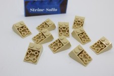 Lego (c) 10x Dachstein 3x2 - negativ - tan / beige - 3747 - sand - slope