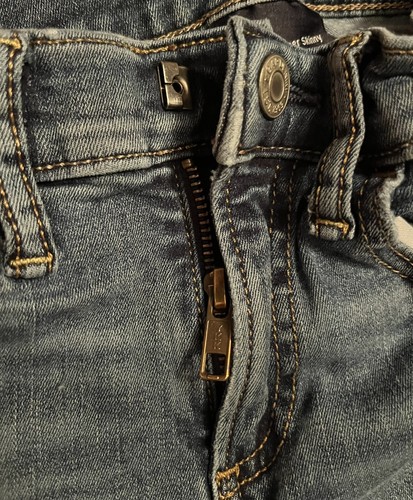 Boys Denim Jean Bundle - Distressed Super Skinny Blue Jean Lot Of 2, Size 7/8 - Picture 8 of 10