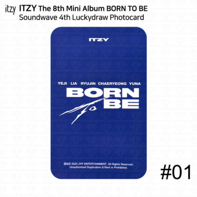 ITZY 8th Mini Album Born To Be Soundwave 4th Luckydraw Polaroid