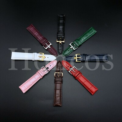 #ad 16 22 MM Alligator Leather Watch Strap Band Replacement Fits for VC $28.99