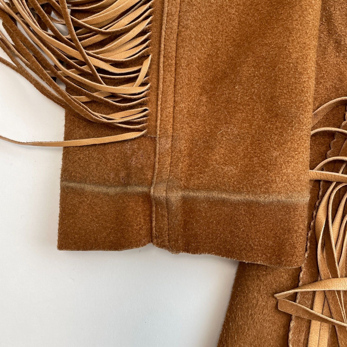 F*ラ様 RALPH LAUREN fringewestern leatherj VNTG Ralph Lauren Polo Country (M) Suede Leather Fringe