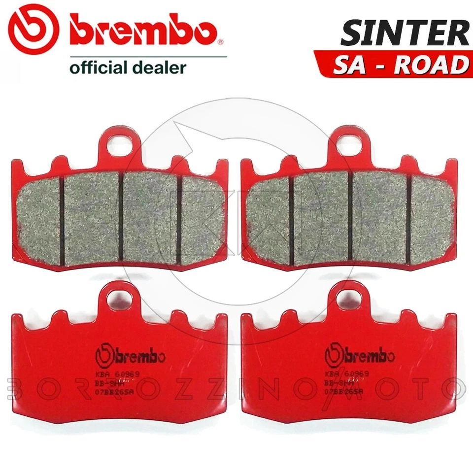 PASTIGLIE FRENO BREMBO SINTER ANTERIORI + POSTERIORI BMW R 1200 GS ABS 2004/2012 - Immagine 2 di 4
