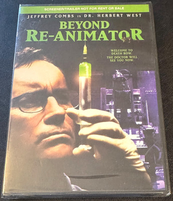 Beyond Re-Animator (DVD, 2003)- Jeffrey Combs - Cult Horror- RARE Promo Screener