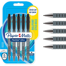 Image of Paper Mate Flexgrip Ultra Retractable Ballpoint Pens | Medium Point (1.0Mm) | Bl