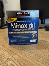 Kirkland Minoxidil 5 Extra Strength Men Hair Regrowth Solution 6 Month Original