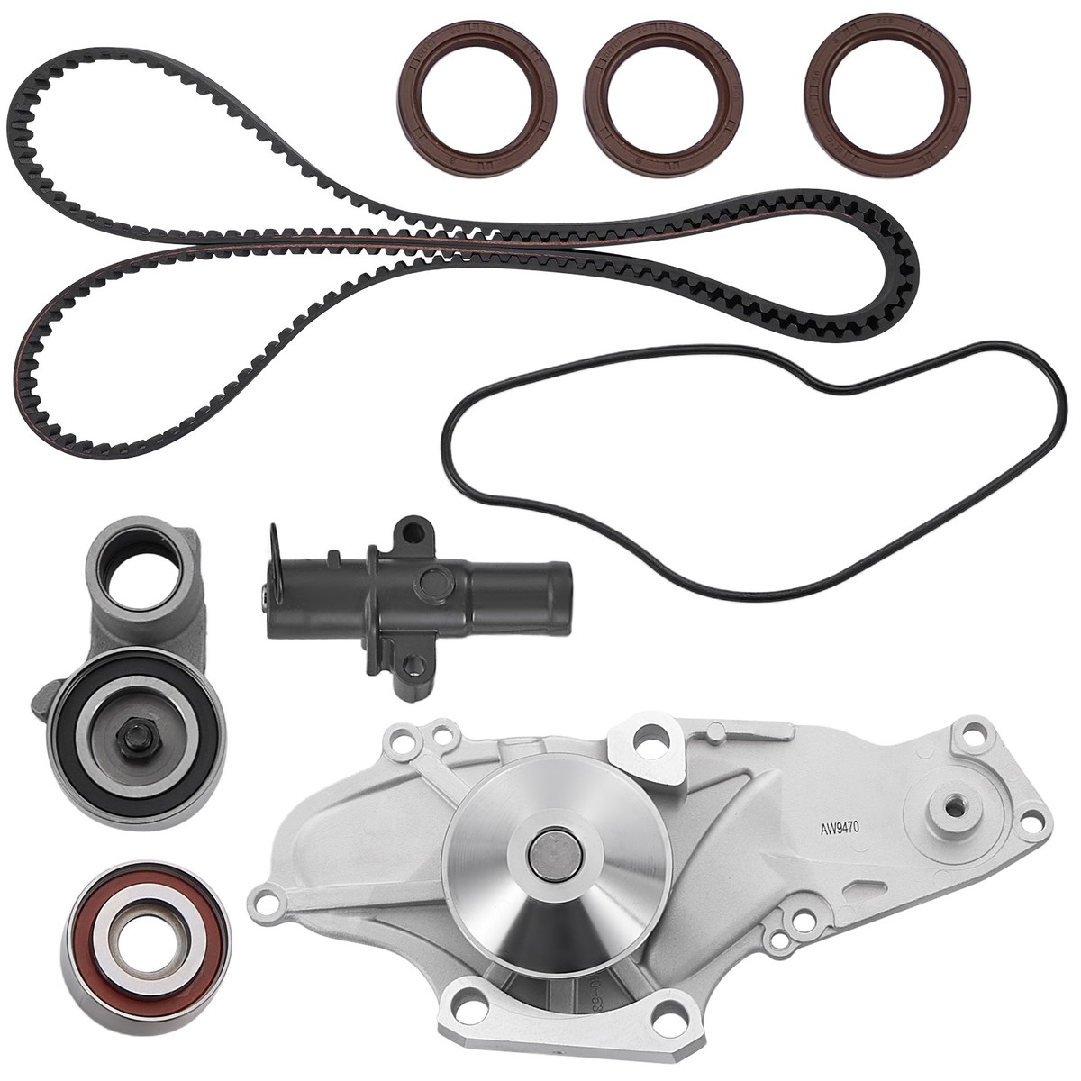 Engine Timing Belt Kit with Water Pump For Honda Odyssey Pilot