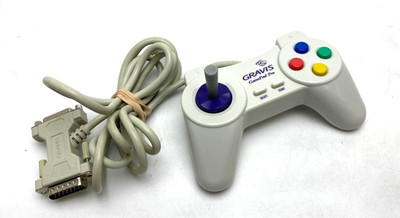 VINTAGE GRAVIS GAMEPAD PRO RETRO GAMING CONTROLLER ~HYN4202A~ REV 0 19 98