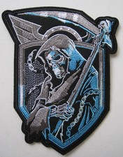 PATCH ECUSSON   USA   LA FAUCHEUSE  SKULL - Ref.025