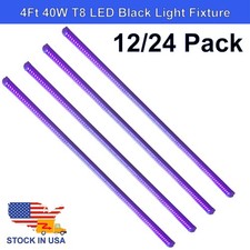 48 inch UV Led Black Light Bar 40W ,Linkable T8 Integrated Fixture for DJ Party