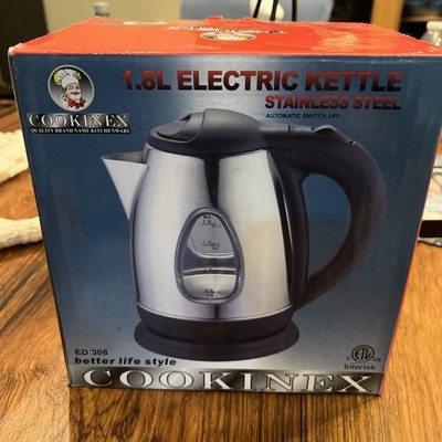 Cookinex ED 308 - 1.8L Electric Kettle Stainless Steel 