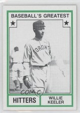 1982 TCMA Baseball's Greatest Hitters Tan Back Willie Keeler #1982-17 HOF hg6