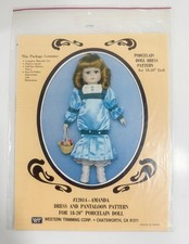 SEWING PATTERN 12014 Dress and Pantaloon Pattern for 18-20" Porcelain Doll