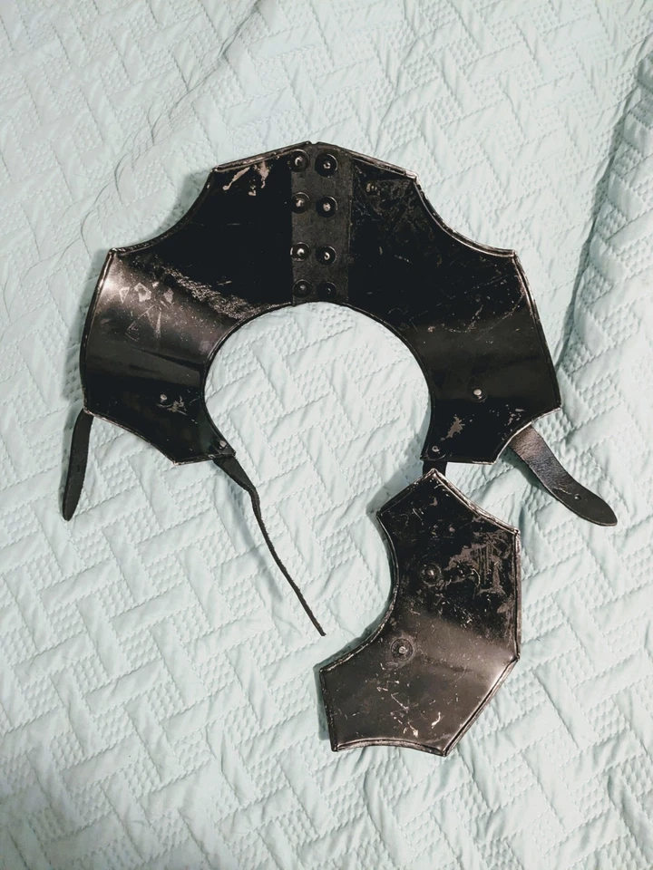 Real Steel Gorget Armor Men Medieval Knight Armor Piece - Image 2 of 2