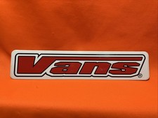 VANS Footwear Skateboard Shoes Red White 90's Vintage Skateboarding STICKER