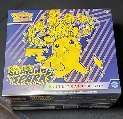 Pokemon Surging Sparks ETB Sealed with Minor Tear | eBay