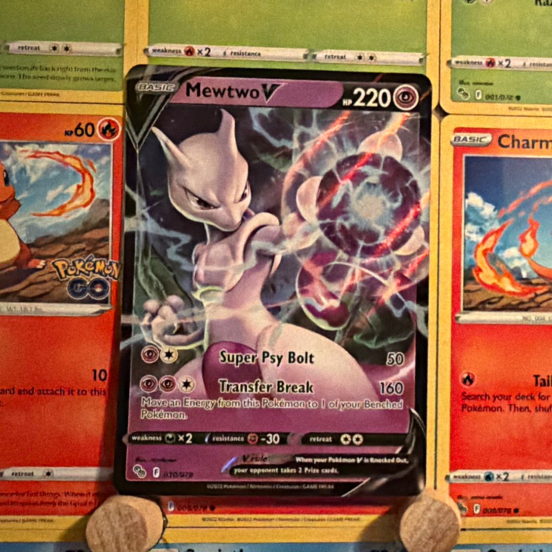 Pokemon Company Mewtwo V 030/078 Pokemon GO Ultra Rare Holo 2022 220 HP