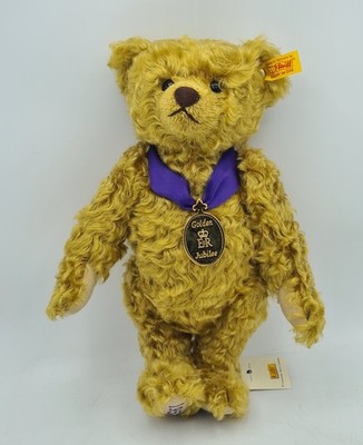 Vintage Steiff Danbury Mint Mohair Teddybär QE2 Golden Jubilee 2002 660740