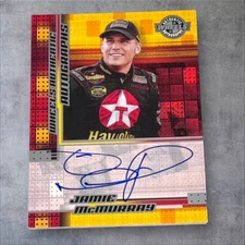 Jamie McMurray VINTAGE NASCAR PACK PULLED signed card 2004 WHEELS AUT AUTOGRAPHS