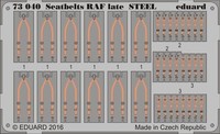 Eduard Accessories 73040 - 1:72 Seatbelts Raf Late Steel - ÄTzsatz - Neu