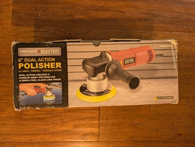 Chicago Electric 69924 Dual Action 6'' Orbital Polisher with Variable Speed