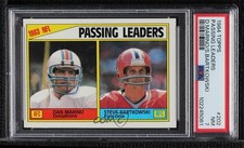 1984 Topps League Leaders Dan Marino Steve Bartkowski #202 PSA 7 HOF 0e2x