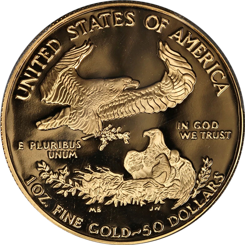 1996-W Gold American Eagle $50 PCGS PR70 DCAM - Image 2 of 4